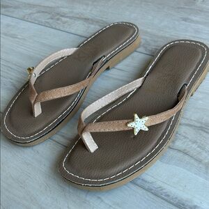 Kino 7 Brown Star-Embellished Women's Sandals